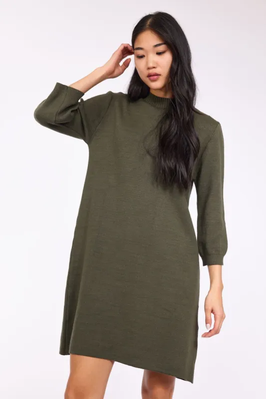 Pistache Knit Dress - Deep Moss sold by Boutique with Grace