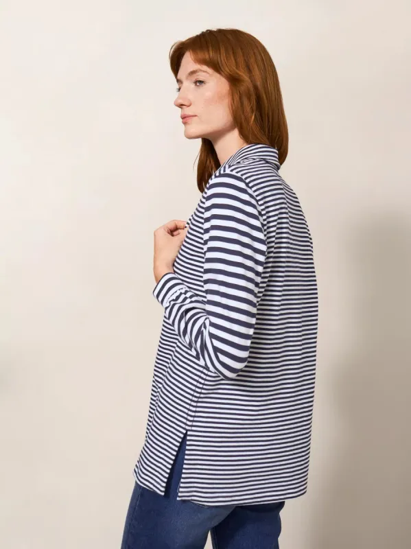 White Stuff Fran Shirt - Navy Multi sold by Boutique with Grace