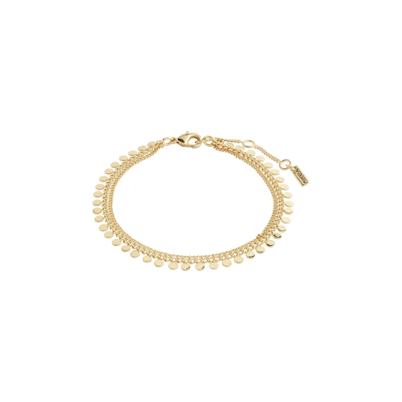 Pilgrim Bloom Recycled Bracelet - Gold sold by Boutique with Grace