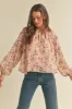 &merci Floral Blouse - Dusty Pink sold by Boutique with Grace