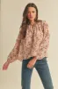 &merci Floral Blouse - Dusty Pink sold by Boutique with Grace