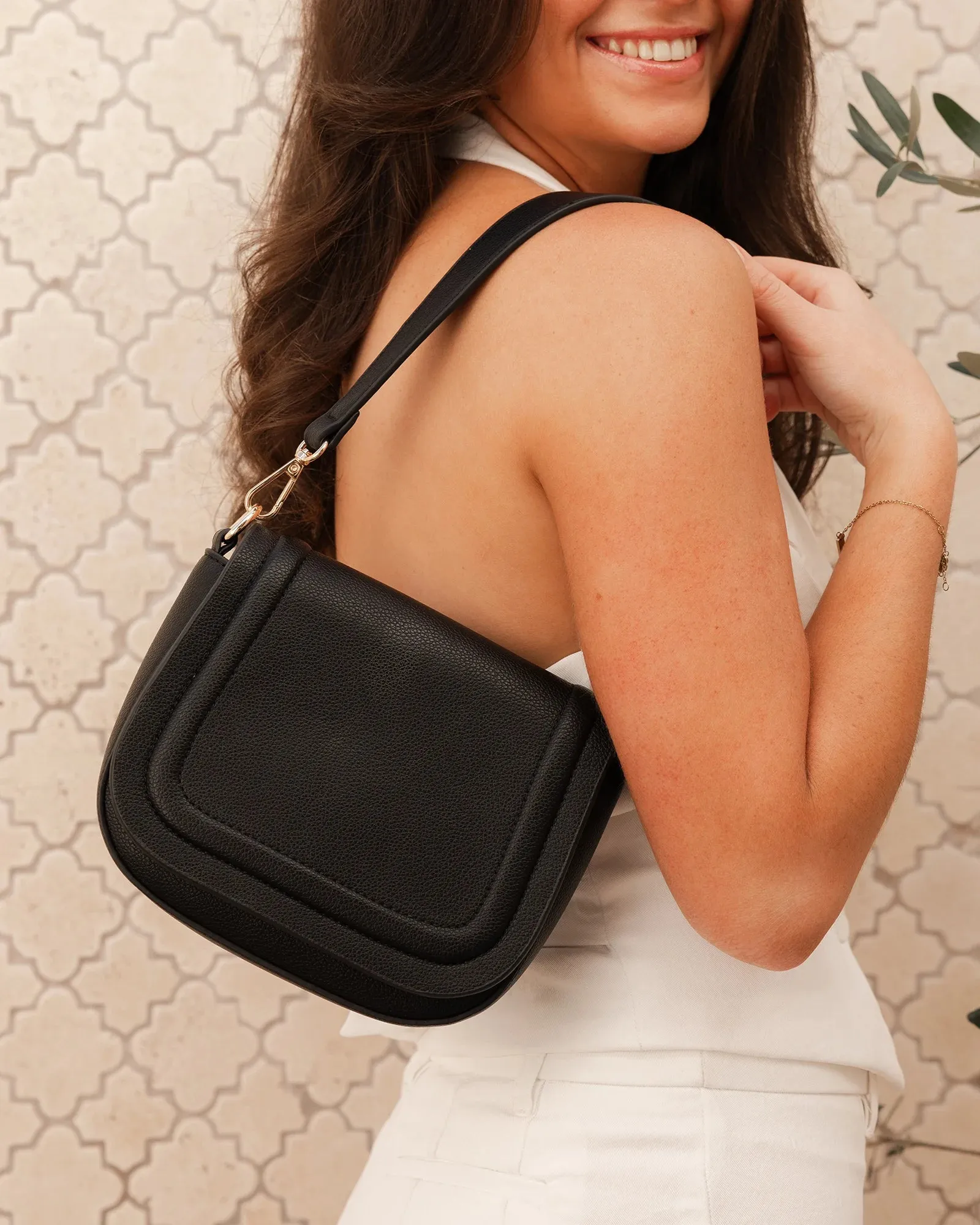 Louenhide Sydney Shoulder Bag - Black sold by Boutique with Grace