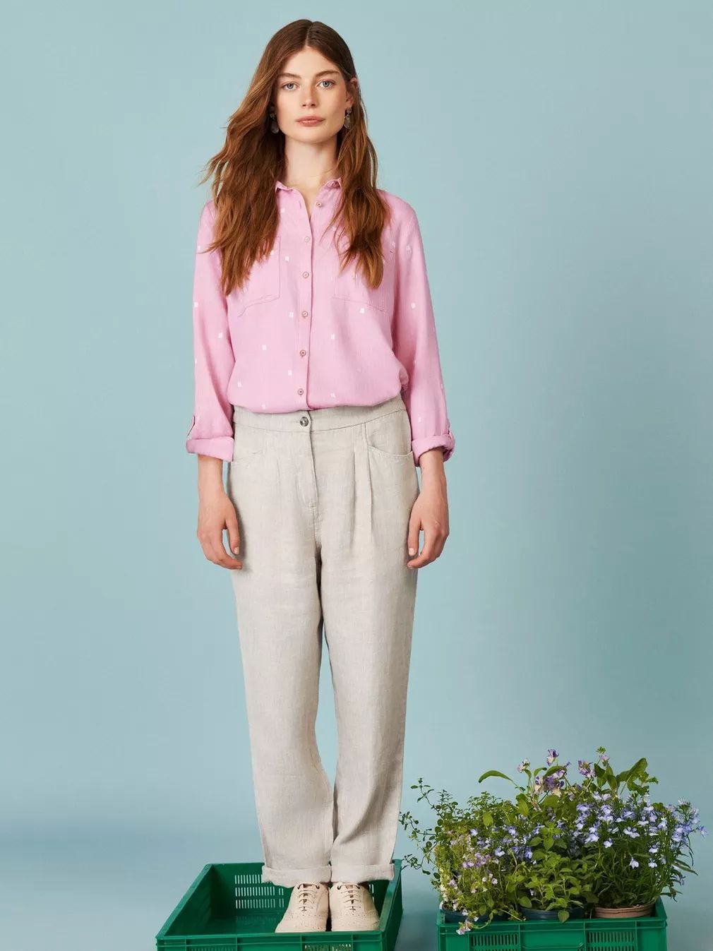 White Stuff Sophie Shirt - Pink Multi sold by Boutique with Grace