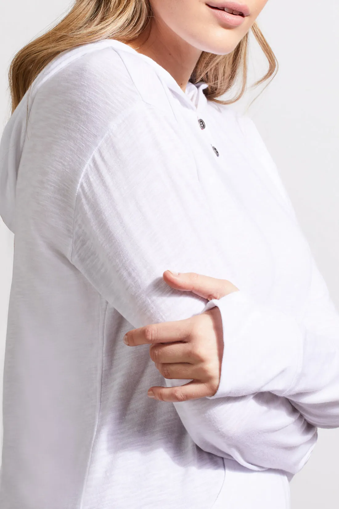 Tribal Kangaroo Pocket Top - White sold by Boutique with Grace product image thumbnail 4