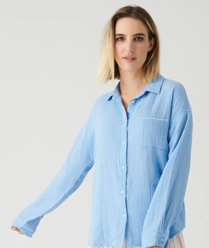 PJ Salvage Bright Blue Lounge Set sold by Boutique with Grace
