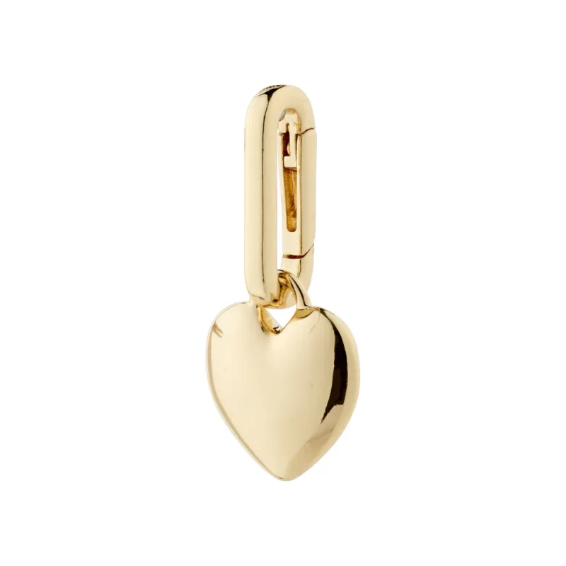 Pilgrim Heart Charm - Gold sold by Boutique with Grace