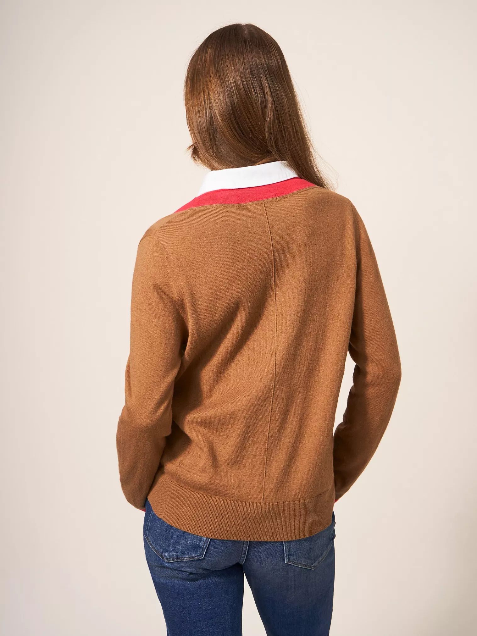 White Stuff Sally Smart Cardi - Deep Brown sold by Boutique with Grace product image thumbnail 3