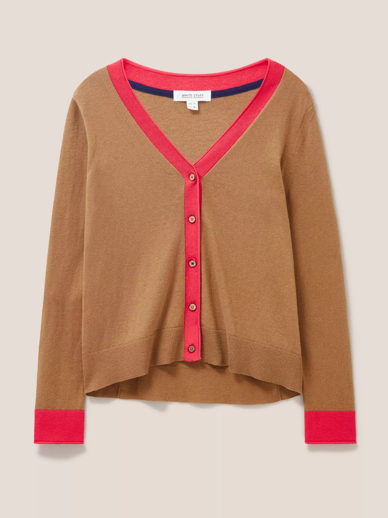 White Stuff Sally Smart Cardi - Deep Brown sold by Boutique with Grace