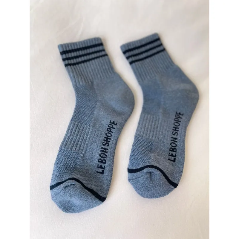 Le Bon Shoppe Girlfriend Socks - Indigo sold by Boutique with Grace