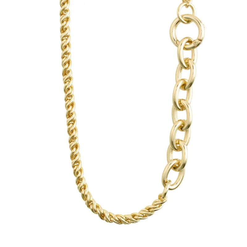 Pilgrim Learn Braided Chain Necklace - Gold sold by Boutique with Grace