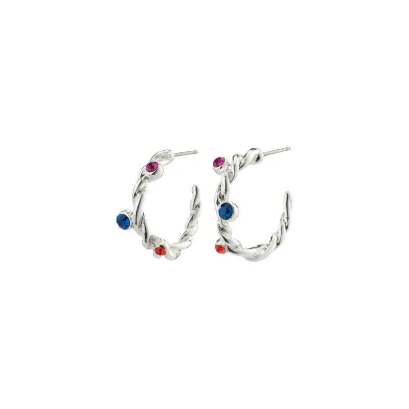 Pilgrim Harley Small Hoop Earrings - Silver sold by Boutique with Grace