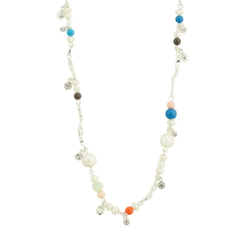 Pilgrim Care Crystal Pearl Necklace - Silver sold by Boutique with Grace