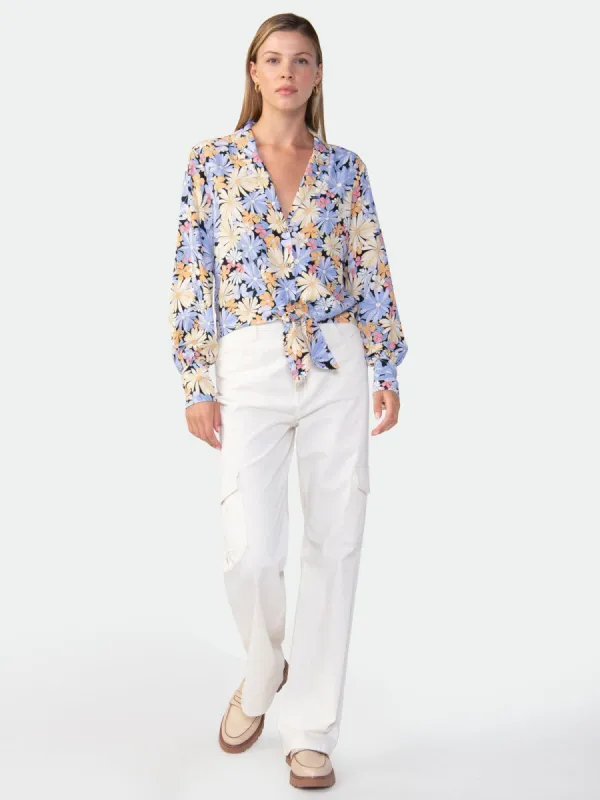 Sanctuary Tie Front Blouse - Midsummer Dream sold by Boutique with Grace