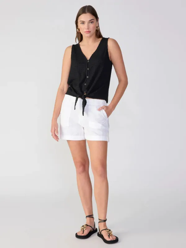Sanctuary Link Up Tie Tee - Black sold by Boutique with Grace
