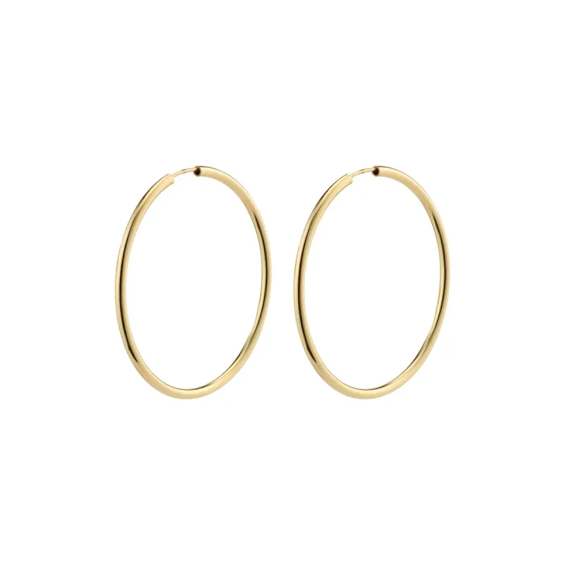 Pilgrim April Medium Hoops - Gold sold by Boutique with Grace