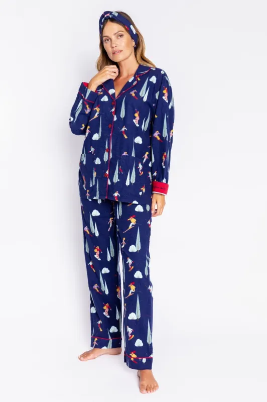 PJ Salvage Flannels - Navy Skiers sold by Boutique with Grace