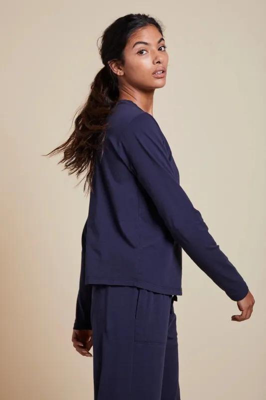 Velvet by Jenny Graham Vicente Tee - Navy sold by Boutique with Grace