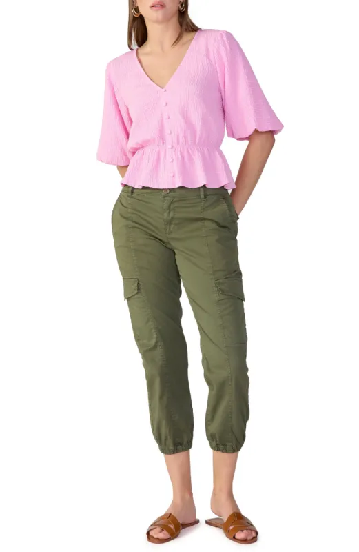 Sanctuary Textured Button Front - Pink sold by Boutique with Grace