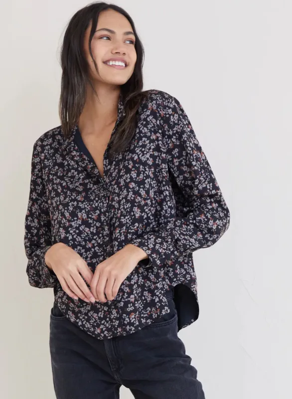 Bella Dahl Capri Buttondown Shirt - Autumn Floral Print sold by Boutique with Grace