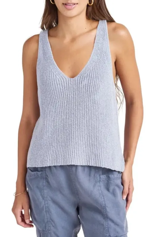 Splendid Deirdre Sweater Tank - Chicory Mix sold by Boutique with Grace