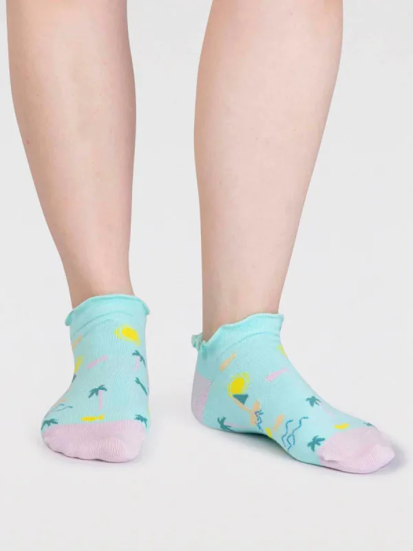 Thought Maron Trainer Socks - Deep Mint sold by Boutique with Grace