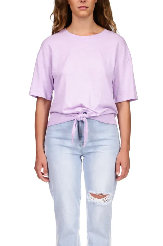 Sanctuary Everyday Tie Tee - Washed Taffy sold by Boutique with Grace