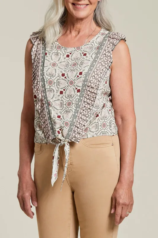 Tribal Fiona Blouse - Dry Moss sold by Boutique with Grace