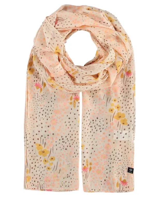 V. Fraas Floral Scarf - Buttercream sold by Boutique with Grace