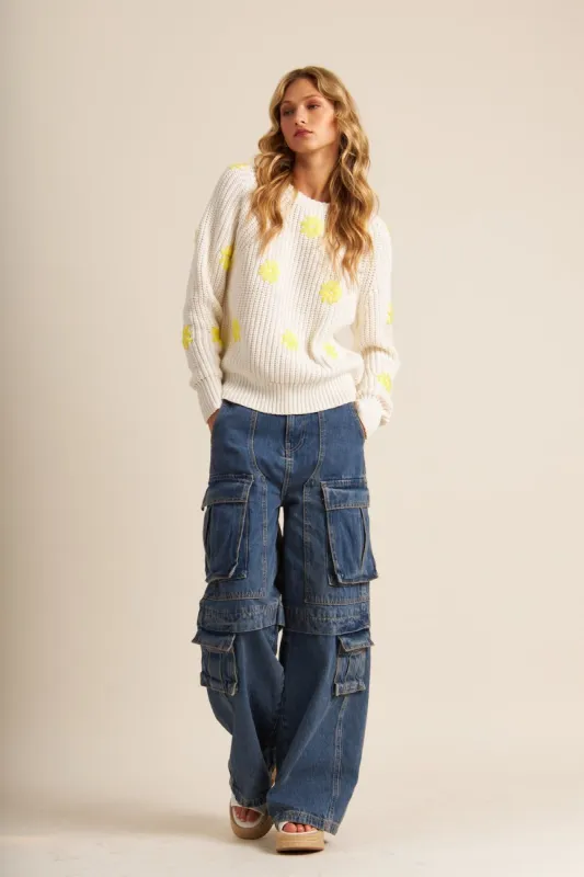 John & Jenn Hendrix Sweater - Gerber Daisy sold by Boutique with Grace