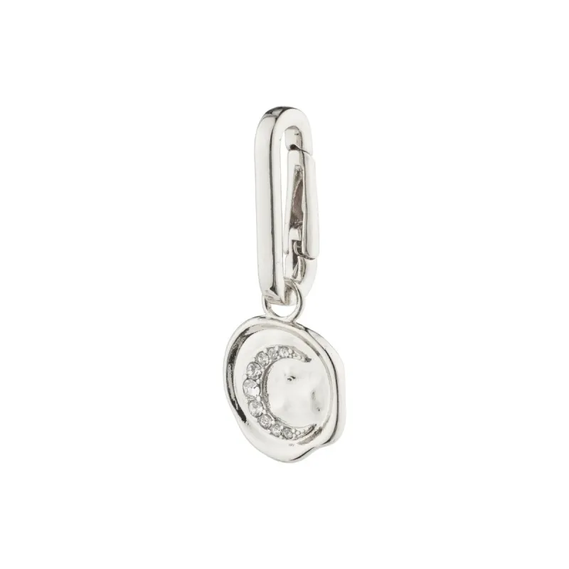 Pilgrim Charm Recycled Moon Pendant - Silver sold by Boutique with Grace