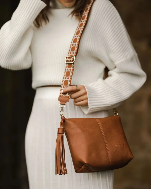 Louenhide Kasey Ezra Crossbody Bag - Tan sold by Boutique with Grace