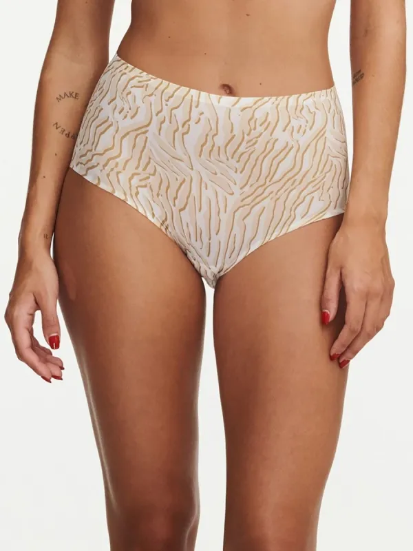 Chantelle Soft Stretch Full Panty  - Desert Sand Print sold by Boutique with Grace
