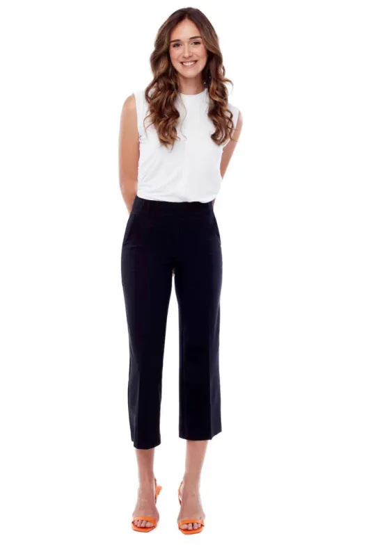 Tyler Madison Chloe Cropped Pant - Black sold by Boutique with Grace