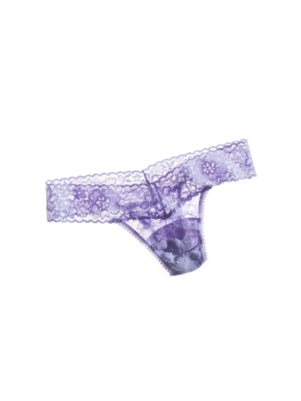 Hanky Panky Daily Lace Low Rise Thong - Lilac Bloom sold by Boutique with Grace