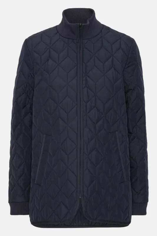 Ilse Jacobsen Quilt Jacket - Dark Indigo sold by Boutique with Grace