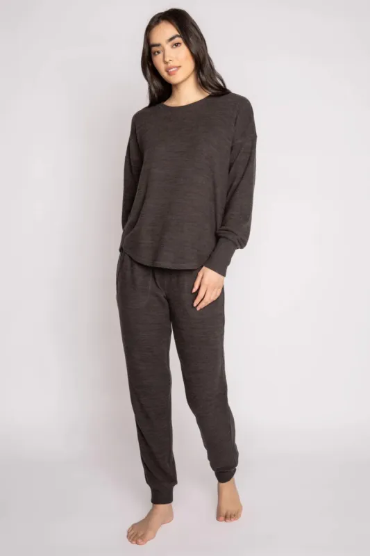 PJ Salvage Peachy In Colour Lounge Set - Slate Melange sold by Boutique with Grace