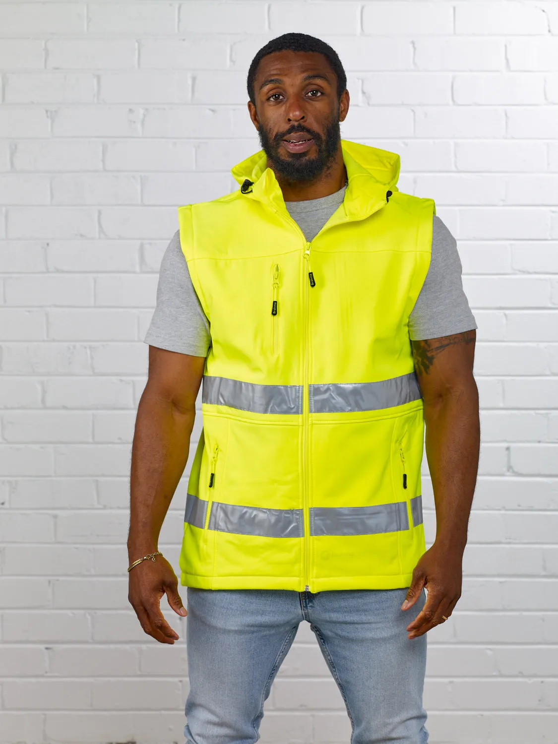 Soft Shell Day/Night Hoodie Vest sold by Brahma product image thumbnail 3