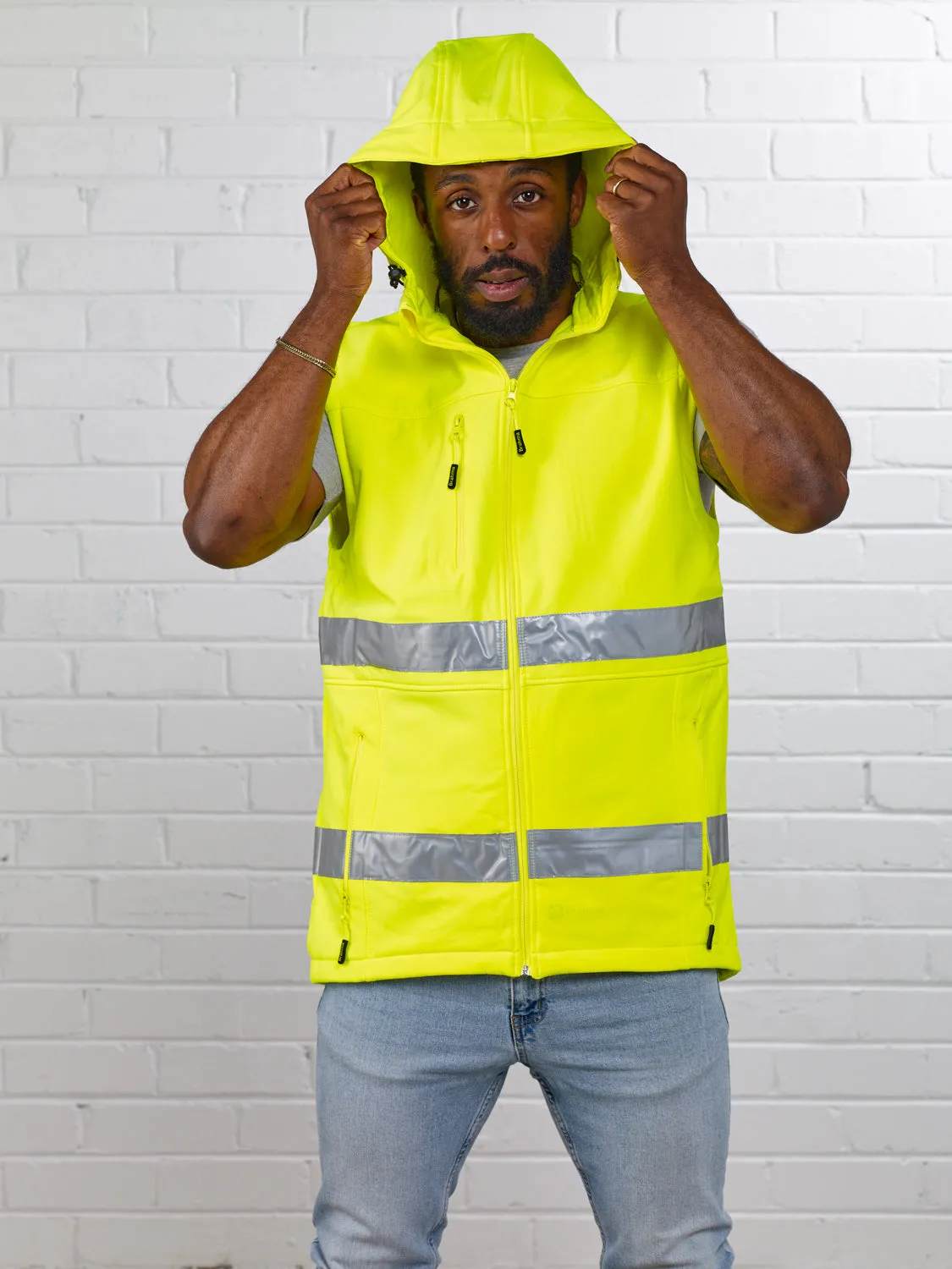 Soft Shell Day/Night Hoodie Vest sold by Brahma product image thumbnail 5