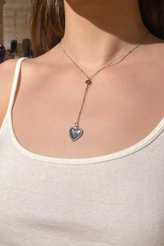 Heart Chain Necklace sold by Brandy Melville