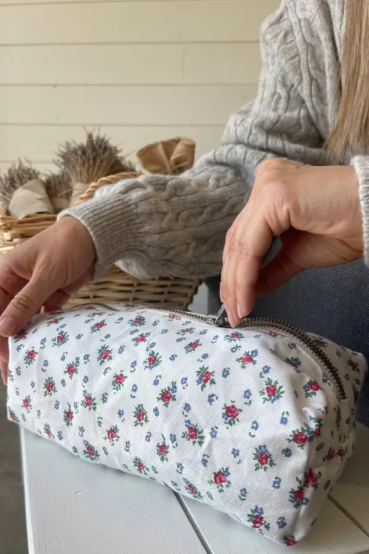 Floral Makeup Bag sold by Brandy Melville