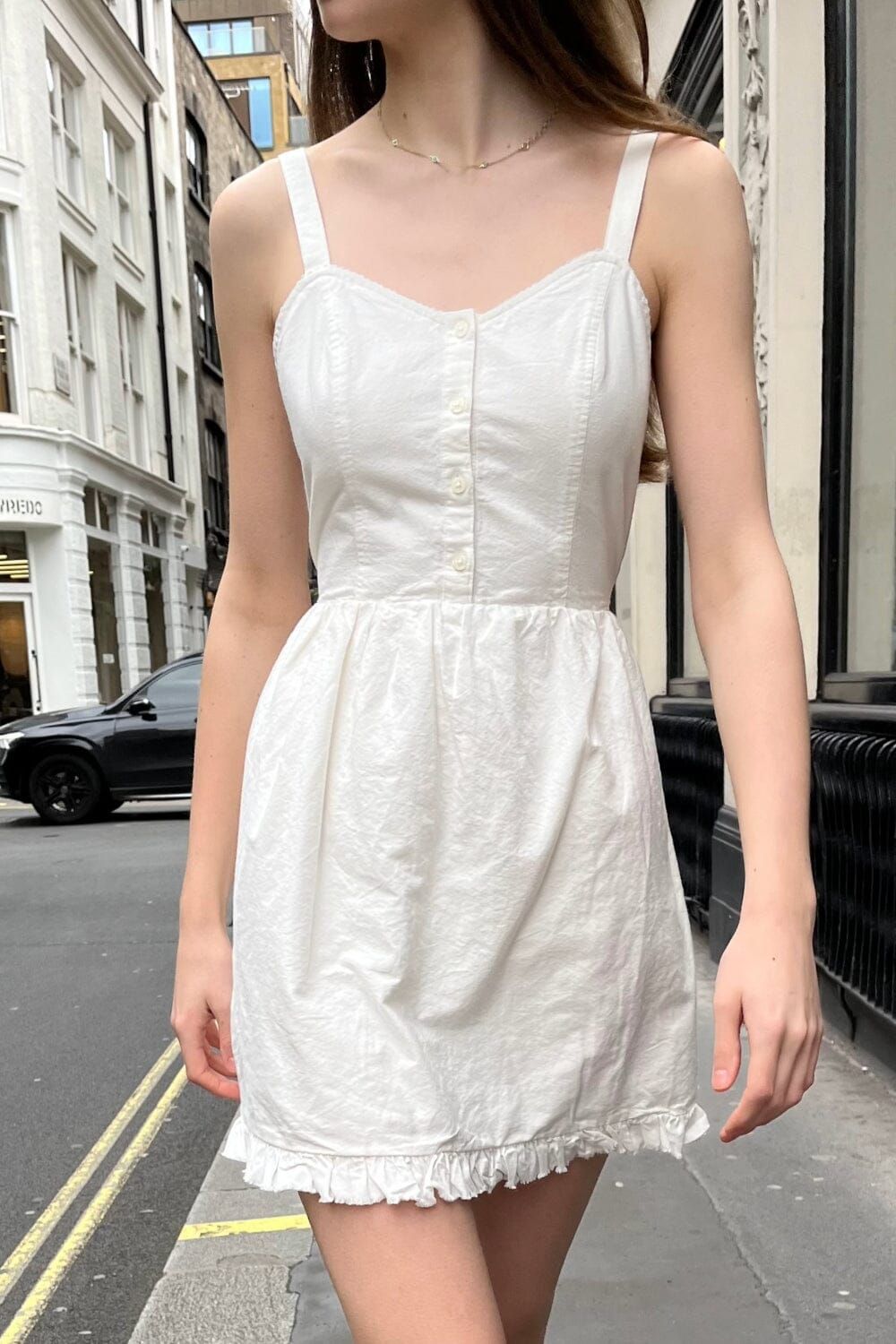 Tianna Raw Hem Dress sold by Brandy Melville