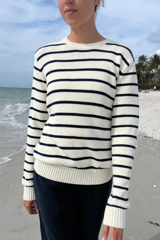 Martha Cotton Thin Stripe Sweater sold by Brandy Melville