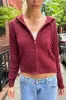 Ayla Cable Knit Hoodie sold by Brandy Melville