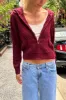Ayla Cable Knit Hoodie sold by Brandy Melville