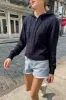 Ayla Cable Knit Hoodie sold by Brandy Melville