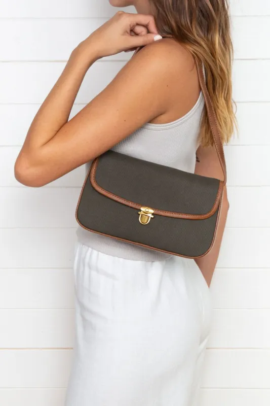 Green Canvas Purse made by Brandy Melville