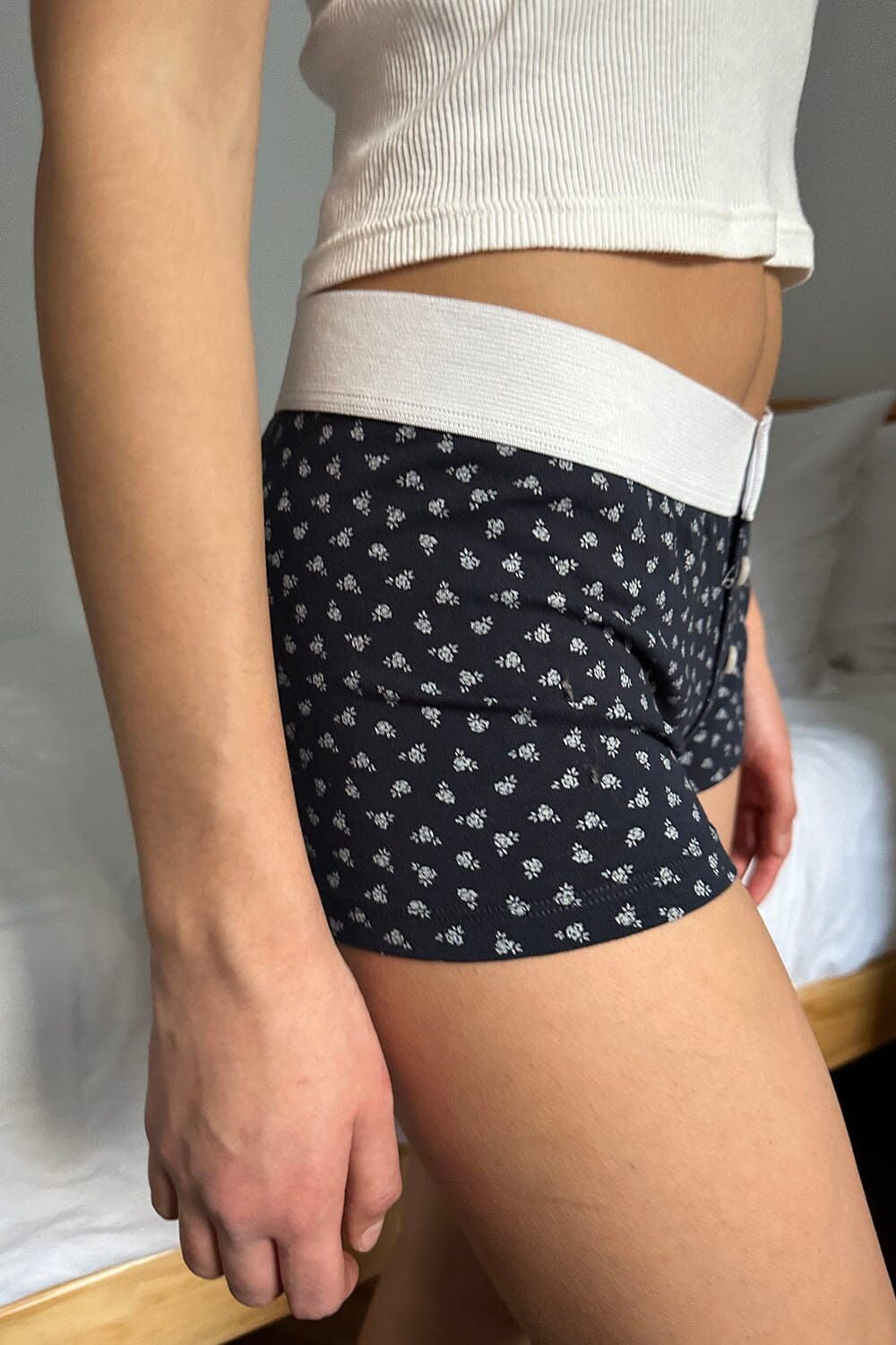 Boyshort Floral Underwear sold by Brandy Melville product image thumbnail 4