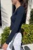 Paige Ruffle Long Sleeve Top sold by Brandy Melville