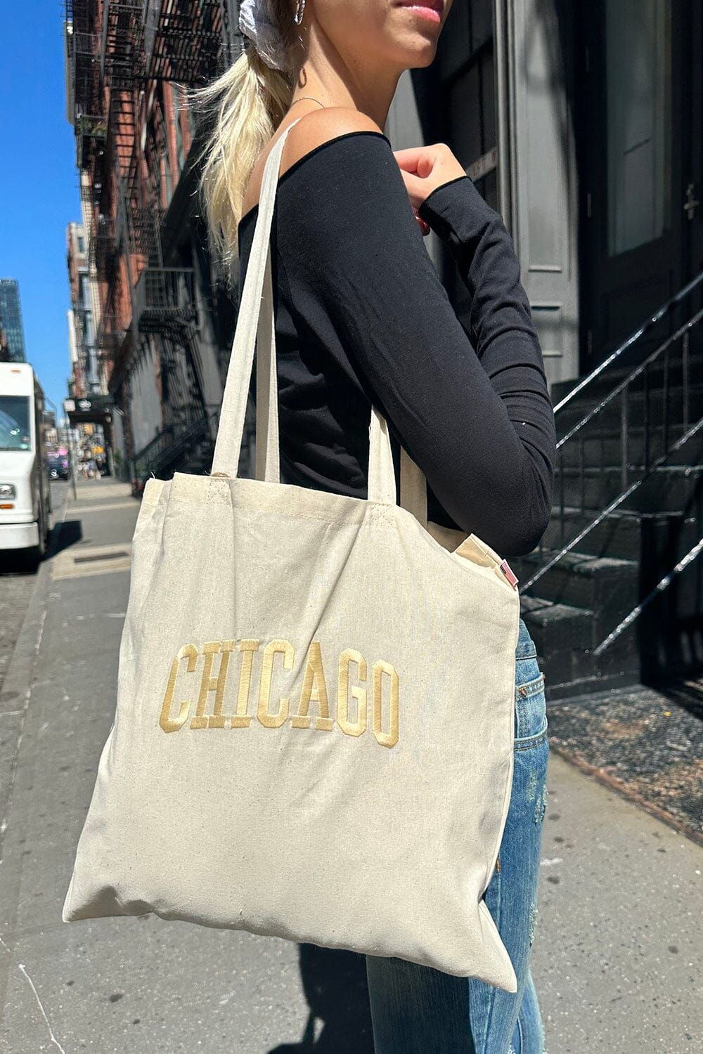 Chicago Tote Bag sold by Brandy Melville