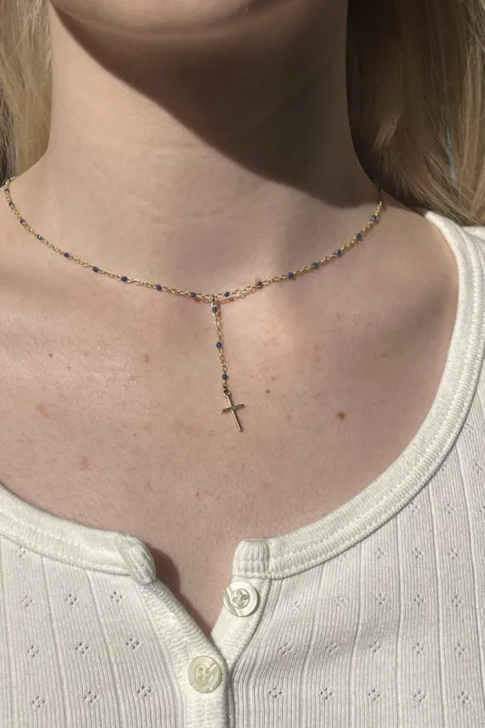Cross Chain Necklace sold by Brandy Melville
